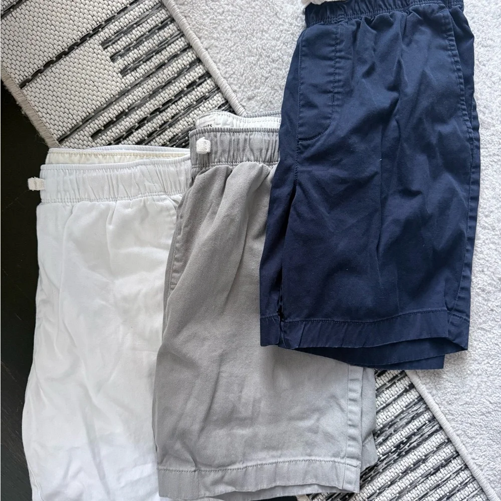JCrew SHORTS BUNDLE Kids Navy, Gray, and White Shorts